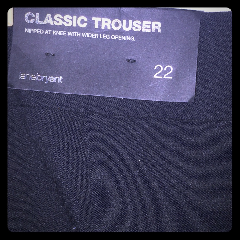 Lane Bryant Classic Black Trouser